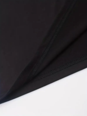 erkekler için Ön Arka Baskılı PERFECTLY günlük Kısa Kol tişört - Siyah