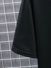 20/1 Penye Compack FUTRE Baskılı Oversize Kısa Kol Bisiklet Yaka T-shirt - Siyah