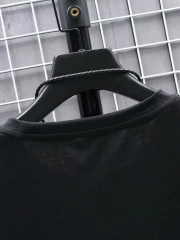 20/1 Penye Compack FUTRE Baskılı Oversize Kısa Kol Bisiklet Yaka T-shirt - Siyah