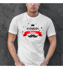 Babalar Günü Baskılı T-shirt - Beyaz