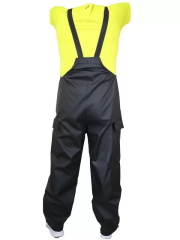 Yağmurluk Takım (Bahçıvan Tipi Askılı Pantolon ve Mont) - Siyah