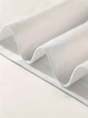 20/1 Penye Compack Gülücük Baskılı Oversize Bisiklet Yaka Kısa Kol Yazlık T-shirt - Beyaz