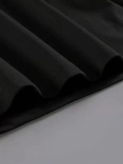 20/1 Penye Compack Baskılı Oversize Kahve Desenli Kadın Kısa Kol Yazlık T-shirt - Siyah