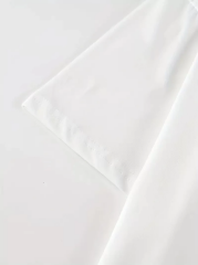 20/1 Penye Compack Baskılı Oversize Kısa Kol Bisiklet Yaka T-shirt - Beyaz